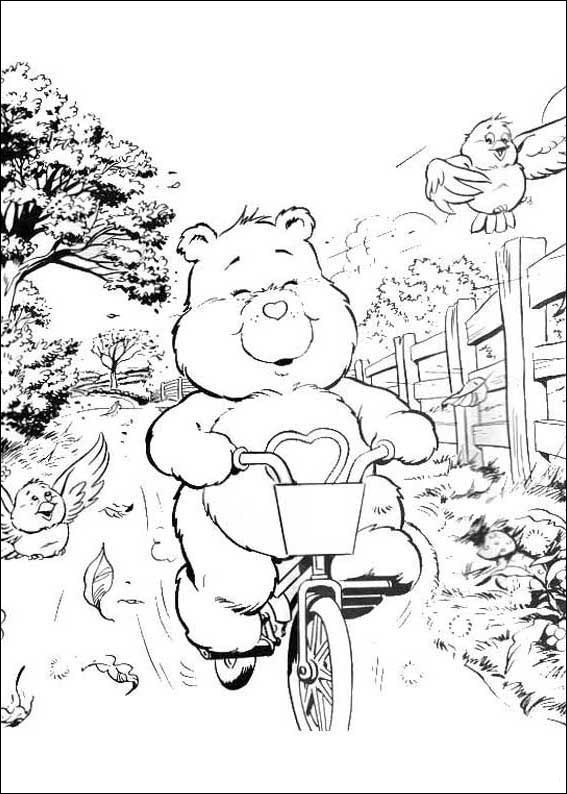 Coloriage d'une bicyclette sur un chemin ensoleillé