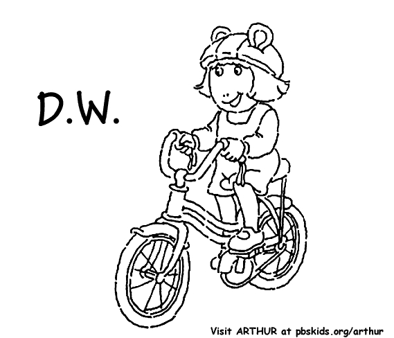 Coloriage d'une bicyclette sur un chemin en pleine nature