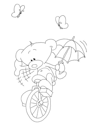 Coloriage d'une bicyclette dans un cadre simple et ludique