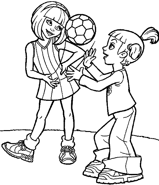Coloriage de l'accueil à Lazy Town avec des personnages souriants Coloriage de l'accueil à Lazy Town avec des personnages souriants