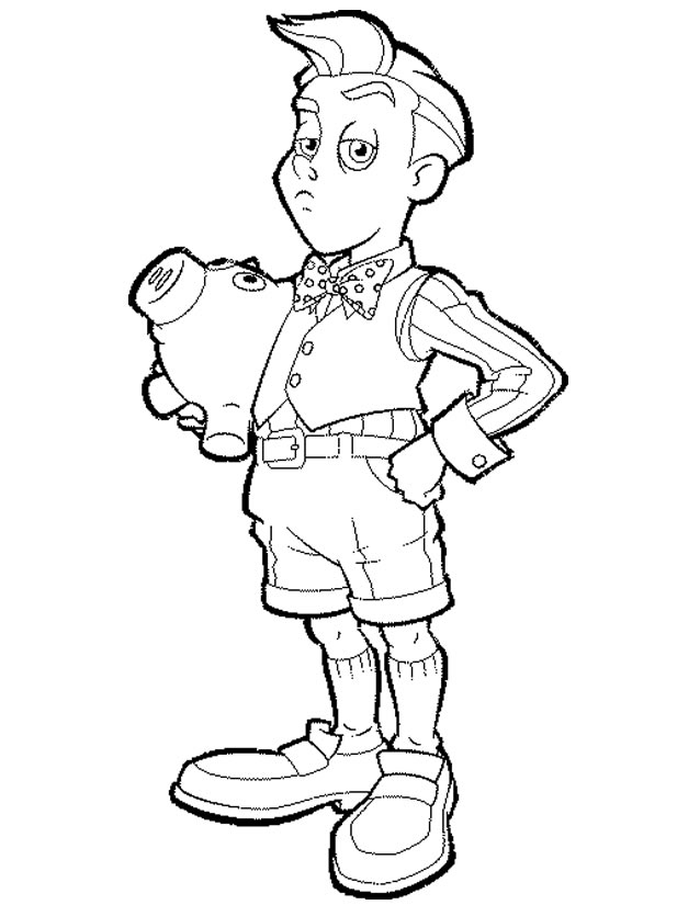 Coloriage de personnages de Lazy Town dans un paysage dynamique Coloriage de personnages de Lazy Town dans un paysage dynamique