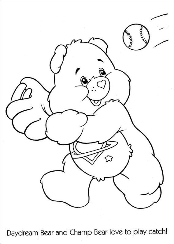 Bisounours Calinours en pleine action dans un univers joyeux