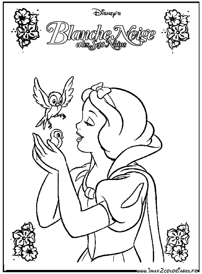 Blanche-Neige et les Sept Nains dans la forêt enchantée
