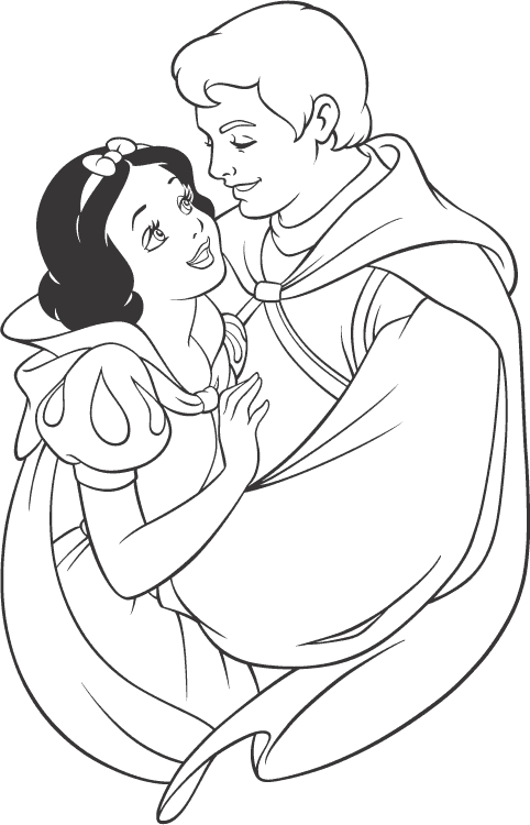Blanche-Neige et les sept nains dans la forêt enchantée