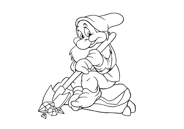 Blanche-Neige et les Sept Nains dans la forêt enchantée