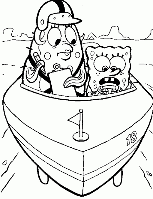 Bob l'Éponge en train de sourire sous l'eau avec Patrick