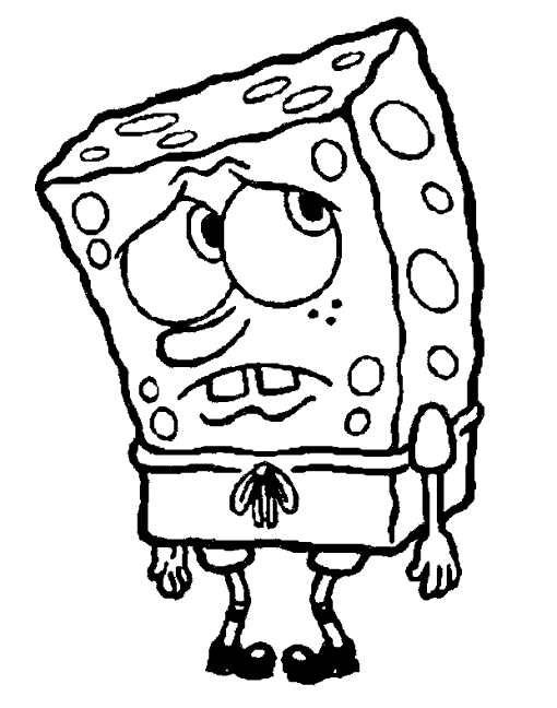 Bob l'Éponge en train de travailler à la Krusty Krab