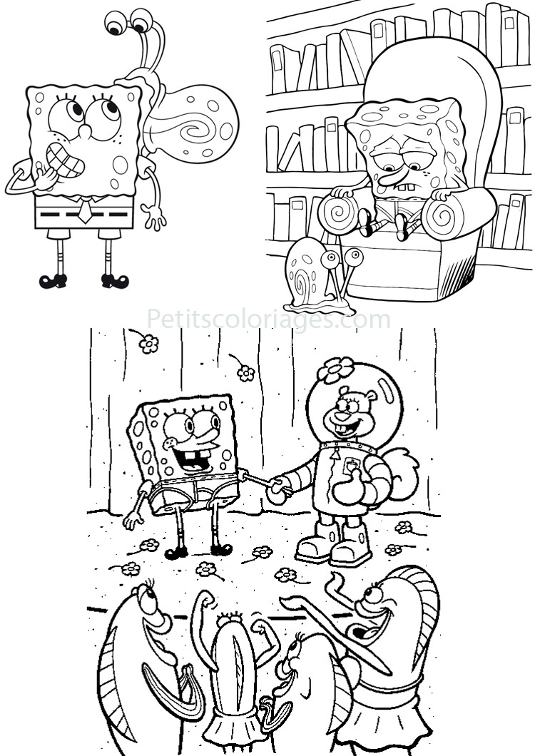 Bob l'Éponge en pleine aventure sous-marine