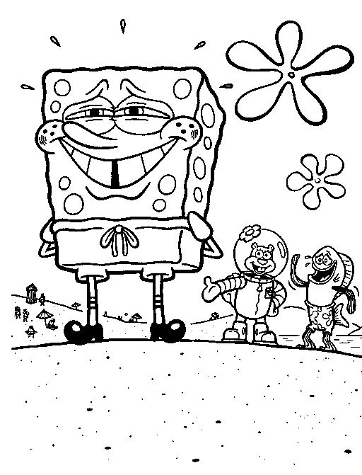 Bob l'Éponge souriant dans son univers sous-marin