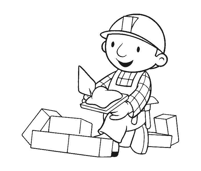 Bob le bricoleur en action avec ses outils dans un environnement de chantier