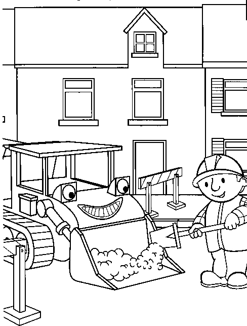 Bob le bricoleur en pleine action sur un chantier
