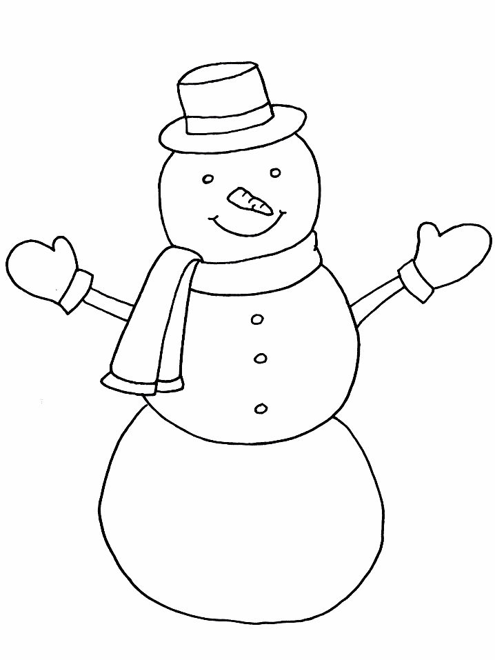 Un bonhomme de neige joyeux sous un ciel d’hiver