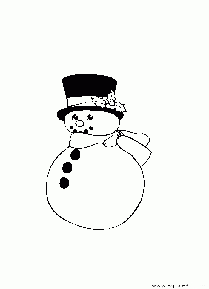 Bonhomme de neige joyeux dans un paysage hivernal