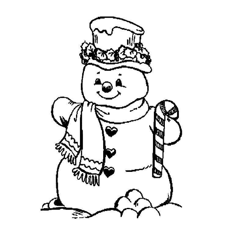 Bonhomme de neige joyeux sous un ciel d'hiver