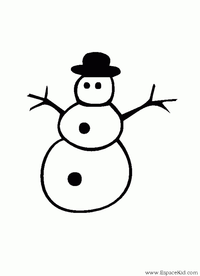 Un bonhomme de neige joyeux entouré de flocons