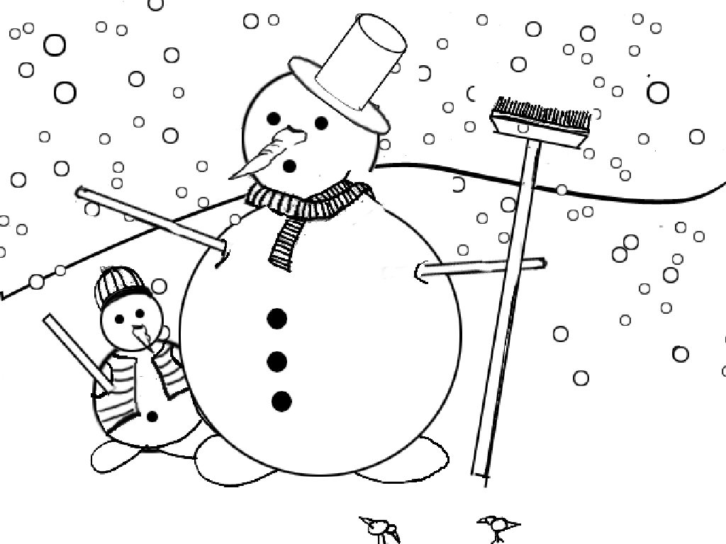 Un bonhomme de neige joyeux avec son chapeau et son écharpe dans un paysage hivernal