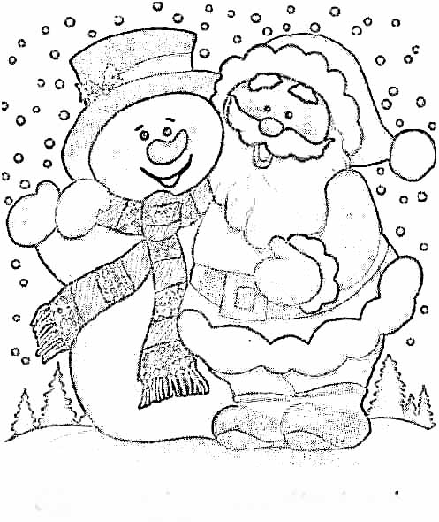 Bonhomme de neige joyeux sous un ciel d'hiver