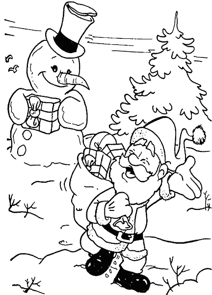 Bonhomme de neige souriant avec accessoires festifs dans un paysage hivernal