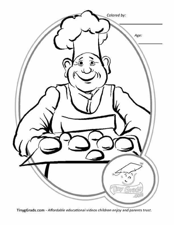 Un boulanger dans sa boutique, entouré de pains et de douceurs