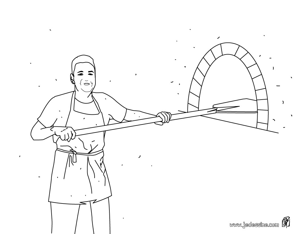 Un boulanger en pleine action dans sa boulangerie