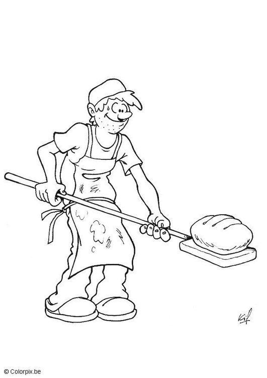 Un boulanger en pleine préparation de pains dans sa boulangerie