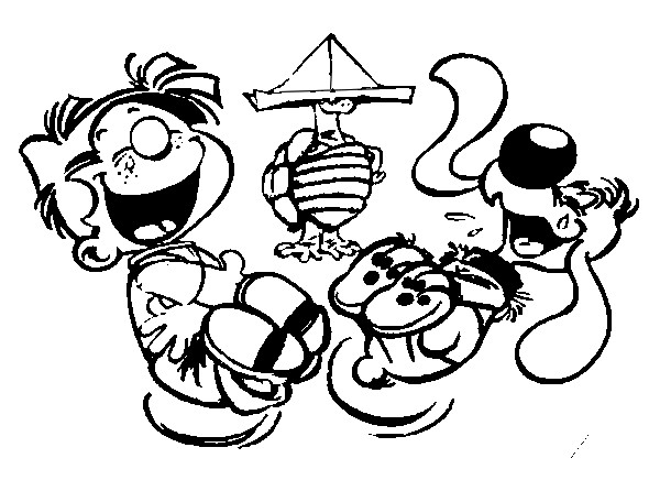 Boule et Bill en pleine aventure dans le jardin