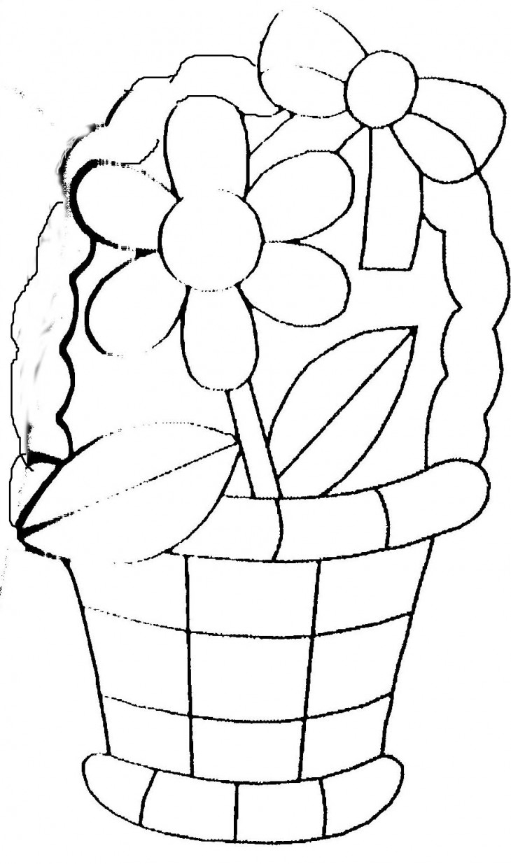 Coloriage d'un bouquet de fleurs au style délicat
