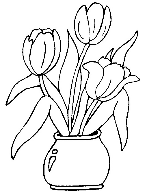 Coloriage d'un bouquet de fleurs en pleine floraison