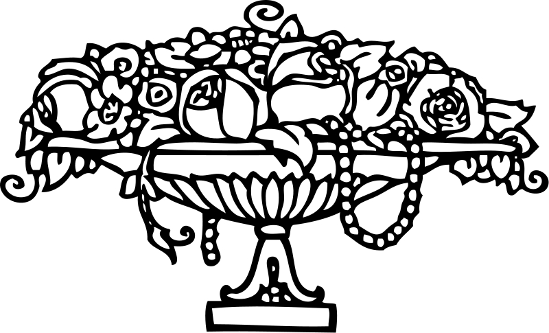 Coloriage d'un bouquet de fleurs variées sur fond blanc