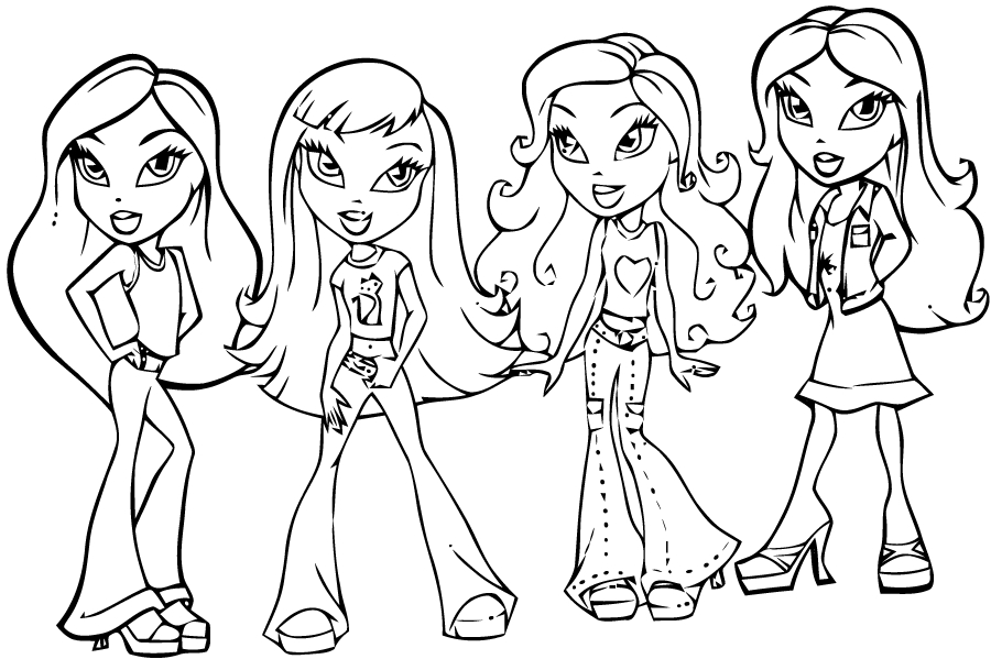 Bratz en pleine activité créative avec des accessoires