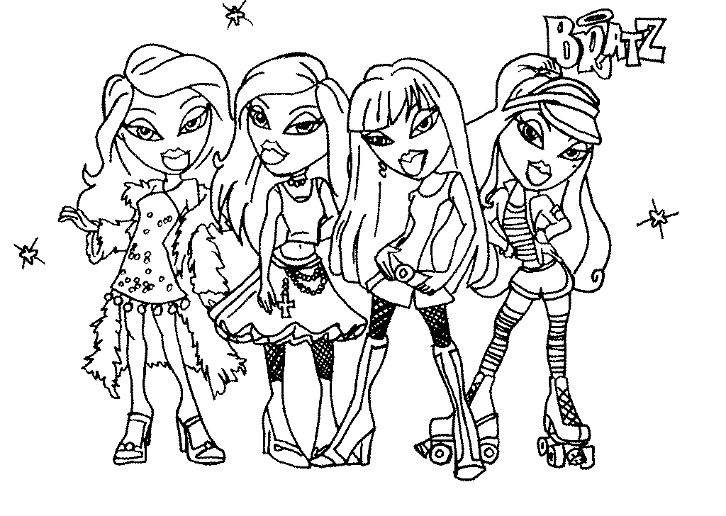 Bratz en pleine séance de mode avec des accessoires colorés