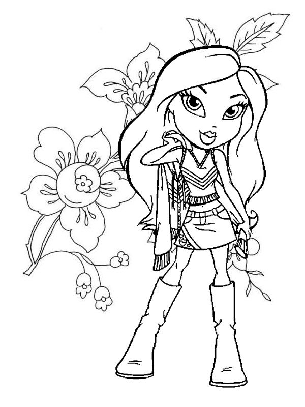 Bratz posant dans un cadre stylé avec des accessoires tendance