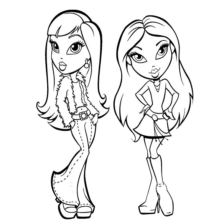 Scène de mode avec les Bratz dans un décor stylé