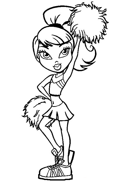 Coloriage de Bratz : un moment de complicité entre amies