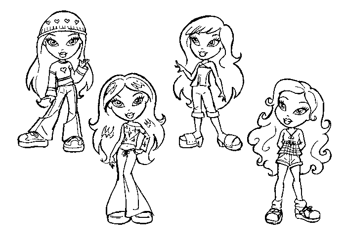 Bratz en pleine séance de mode avec des accessoires stylés