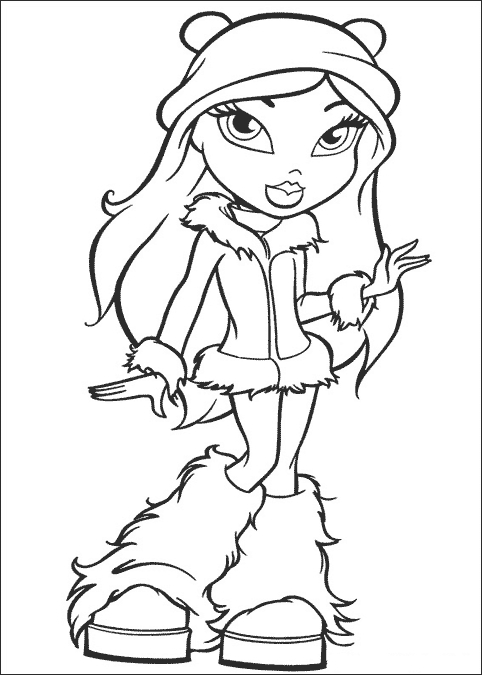 Bratz en pleine séance de coloriage avec des accessoires stylés