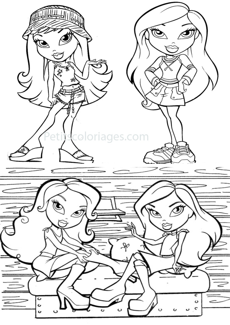 Une bratz en pleine séance de mode avec des accessoires stylés
