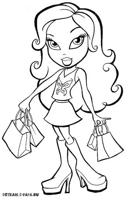 Bratz en pleine séance de mode avec des accessoires colorés Bratz en pleine séance de mode avec des accessoires colorés