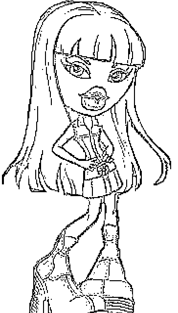 Coloriage de Bratz avec style et attitude