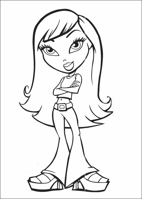 Scène de mode avec une poupée Bratz en pleine pose