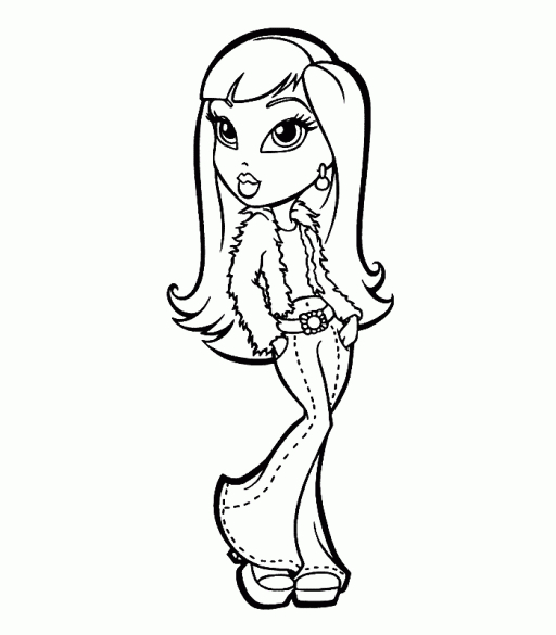 Scène de mode avec des personnages Bratz en pleine préparation