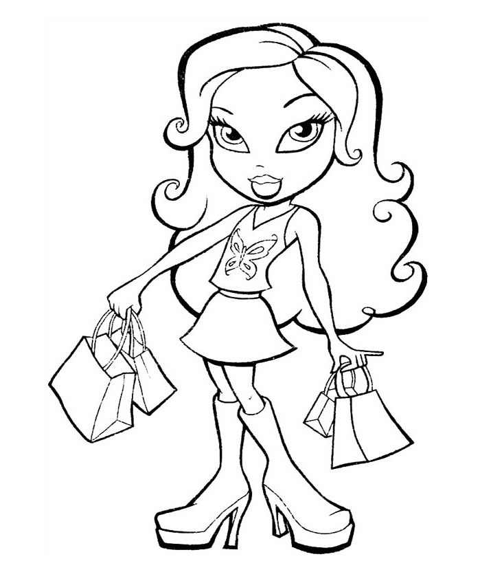 Bratz en pleine séance de mode avec des accessoires stylés