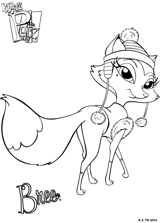 Coloriage de Bratz avec une ambiance de mode et d’amitié
