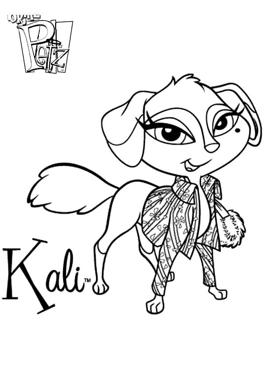 Coloriage de Bratz : quatre amies dans un univers stylé