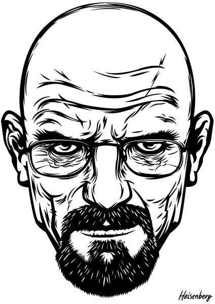 Coloriage de Walter White et Jesse Pinkman dans leur laboratoire de meth