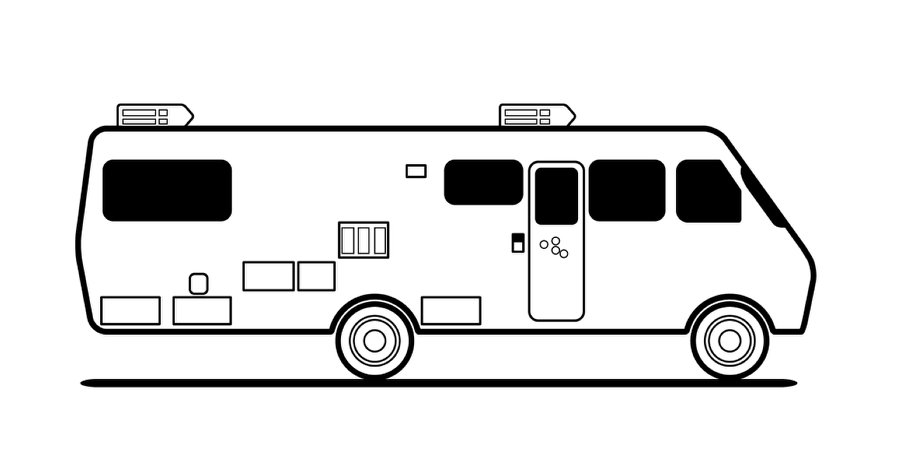Coloriage de Walter White dans son laboratoire de methamphetamine Coloriage de Walter White dans son laboratoire de methamphetamine