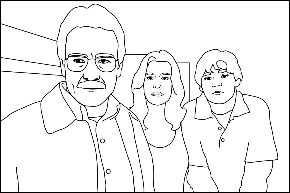 Scène emblématique de Breaking Bad avec Walter White et Jesse Pinkman Scène emblématique de Breaking Bad avec Walter White et Jesse Pinkman