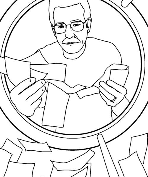 Coloriage de Walter White et Jesse Pinkman dans un laboratoire de meth Coloriage de Walter White et Jesse Pinkman dans un laboratoire de meth