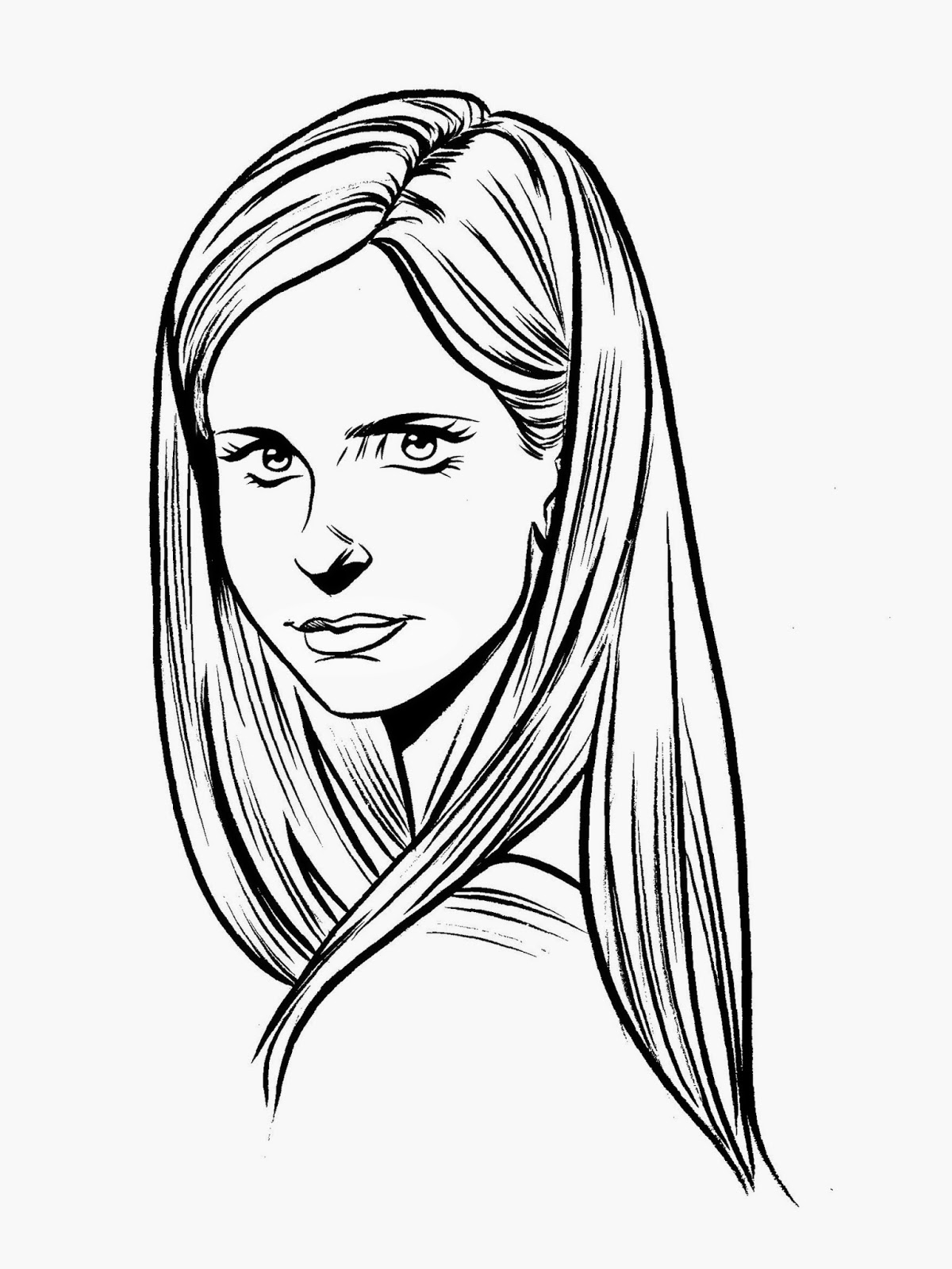 Buffy Summers affrontant un vampire dans un décor urbain Buffy Summers affrontant un vampire dans un décor urbain
