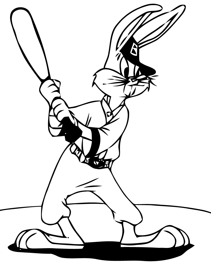 Bugs Bunny en pleine réflexion sur un fond neutre